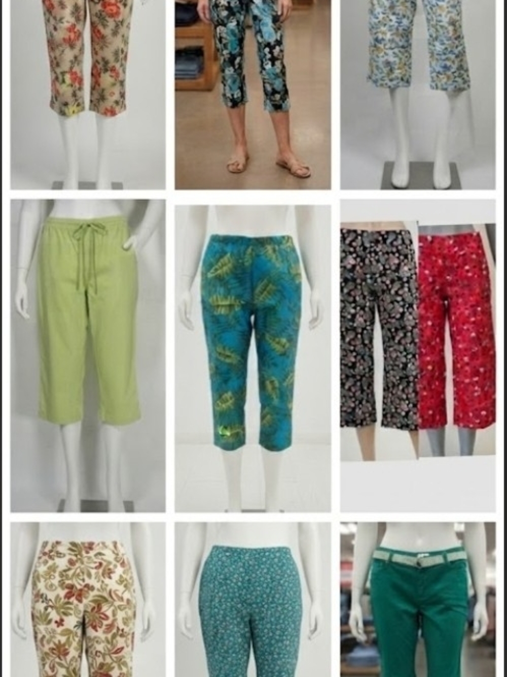 Huge Summer Capri Bundle! 10 Pairs – Must Sell! All Size 16!